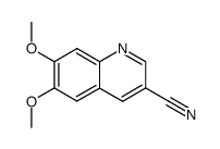 6,7-dimethoxyquinoline-3-carbonitrile结构式