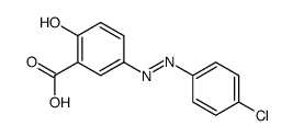 5-[(4-chlorophenyl)azo]salicylic acid结构式