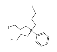 tris(3-iodopropyl)phenylsilane Structure