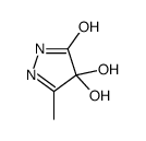 3H-Pyrazol-3-one,2,4-dihydro-4,4-dihydroxy-5-methyl-(9CI) Structure