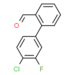 4'-CHLORO-3'-FLUORO[1,1'-BIPHENYL]-2-CARBALDEHYDE Structure