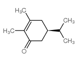 2-Cyclohexen-1-one,2,3-dimethyl-5-(1-methylethyl)-,(5R)-(9CI) structure