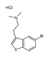 2-(5-bromo-1-benzothiophen-3-yl)ethyl-dimethylazanium,chloride Structure