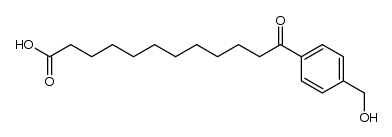 11-(p-Hydroxymethylbenzoyl)-undecansaeure Structure