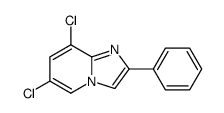 6,8-DICHLORO-2-PHENYLH-IMIDAZO[1,2-A]PYRIDINE结构式