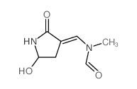 Formamide,N-[(5-hydroxy-2-oxo-3-pyrrolidinylidene)methyl]-N-methyl-结构式