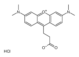 [9-(2-carboxyethyl)-6-(dimethylamino)xanthen-3-ylidene]-dimethylazanium,chloride Structure