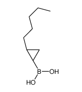 [(1S,2S)-2-pentylcyclopropyl]boronic acid结构式