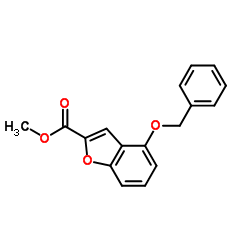 Methyl 4-(benzyloxy)benzofuran-2-carboxylate结构式