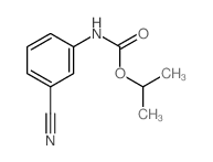 propan-2-yl N-(3-cyanophenyl)carbamate结构式