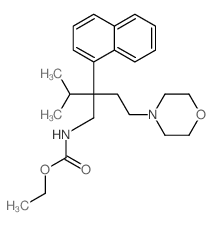 Carbamic acid,[2-(1-methylethyl)-4-(4-morpholinyl)-2-(1-naphthalenyl)butyl]-, ethyl ester(9CI)结构式