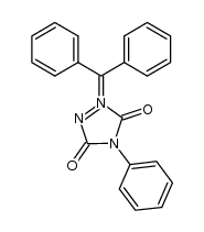 2-diphenylmethyliumyl-3,5-dioxo-4-phenyl-1,2,4-triazolidin-1-ide结构式