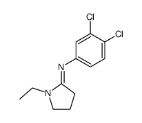 1-ethyl-2-(3',4'-dichloro-phenylimino)-pyrrolidine结构式