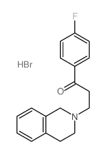 1-Propanone,3-(3,4-dihydro-2(1H)-isoquinolinyl)-1-(4-fluorophenyl)-, hydrobromide (1:1) Structure