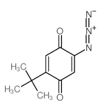 2,5-Cyclohexadiene-1,4-dione,2-azido-5-(1,1-dimethylethyl)-结构式