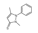 2,5-dimethyl-1-phenyl-1H-pyrazole-3-thione结构式