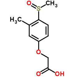 [3-Methyl-4-(methylsulfinyl)phenoxy]acetic acid结构式