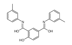 4-hydroxy-1-N,3-N-bis(3-methylphenyl)benzene-1,3-dicarboxamide结构式
