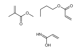 2-甲基-2-丙烯酸甲酯与2-丙烯酸丁酯和2-丙烯酰胺的聚合物结构式