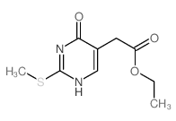 5-Pyrimidineaceticacid, 3,4-dihydro-2-(methylthio)-4-oxo-, ethyl ester picture