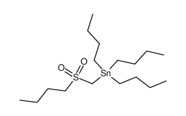 (butylsulfonylmethyl)-tributyltin Structure
