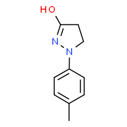 3-HYDROXY-1-(4-METHYLPHENYL)-4,5-DIHYDRO-1H-PYRAZOLE结构式