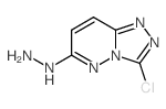 (9-chloro-1,2,7,8-tetrazabicyclo[4.3.0]nona-2,4,6,8-tetraen-3-yl)hydrazine结构式