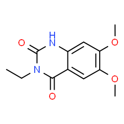 3-Ethyl-6,7-dimethoxyquinazoline-2,4(1H,3H)-dione结构式