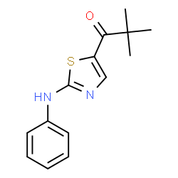 1-(2-Anilino-1,3-thiazol-5-yl)-2,2-dimethyl-1-propanone结构式