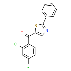 (2,4-Dichlorophenyl)(2-phenyl-1,3-thiazol-5-yl)methanone结构式