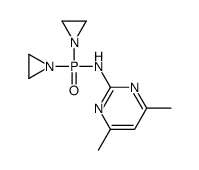 N-[bis(aziridin-1-yl)phosphoryl]-4,6-dimethylpyrimidin-2-amine Structure