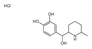 4-[hydroxy-(6-methylpiperidin-2-yl)methyl]benzene-1,2-diol,hydrochloride Structure