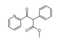 Methyl 2-phenyl-3-oxo-3-(2-pyridyl)propionate结构式