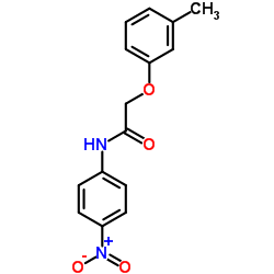 2-(3-Methylphenoxy)-N-(4-nitrophenyl)acetamide Structure