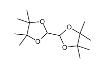 4,4,4',4',5,5,5',5'-Octamethyl-2,2'-bi[1,3-dioxolane]结构式