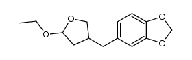 5-((5-ethoxytetrahydrofuran-3-yl)methyl)benzo[d][1,3]dioxole结构式