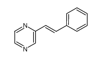 trans-2-(2-phenylethenyl)pyrazine Structure