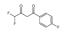 4,4-DIFLUORO-1-(4-FLUORO-PHENYL)-BUTANE-1,3-DIONE结构式