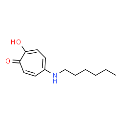 2,4,6-Cycloheptatrien-1-one, 5-(hexylamino)-2-hydroxy- (9CI)结构式