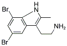 2-(5,7-DIBROMO-2-METHYL-1H-INDOL-3-YL)-ETHYLAMINE结构式