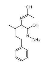 N-(1-hydrazinyl-3-methyl-1-oxo-5-phenylpentan-2-yl)acetamide Structure