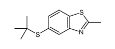5-tert-butylsulfanyl-2-methyl-1,3-benzothiazole Structure