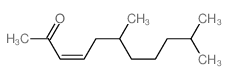 (Z)-6,10-dimethylundec-3-en-2-one结构式