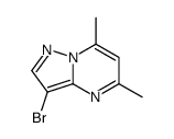 3-Bromo-5,7-dimethylpyrazolo[1,5-a]pyrimidine结构式
