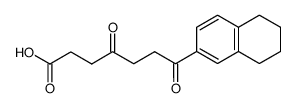 4,7-dioxo-7-(5,6,7,8-tetrahydro-[2]naphthyl)-heptanoic acid结构式