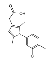 2-[1-(3-chloro-4-methylphenyl)-2,5-dimethylpyrrol-3-yl]acetic acid结构式
