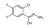 2-Chloro-4,5-difluorobenzohydrazide结构式