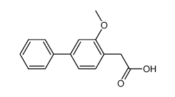 2'-methoxy-4'-phenyl-phenylacetic acid结构式