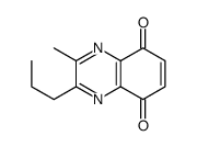 5,8-Quinoxalinedione, 2-methyl-3-propyl- (9CI) Structure