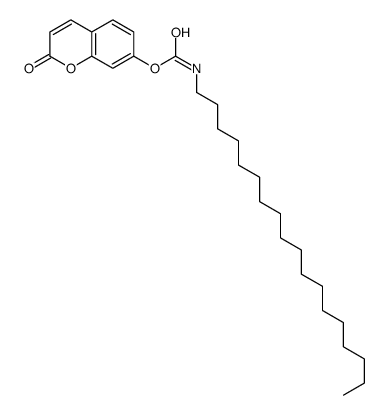 (2-oxochromen-7-yl) N-octadecylcarbamate Structure